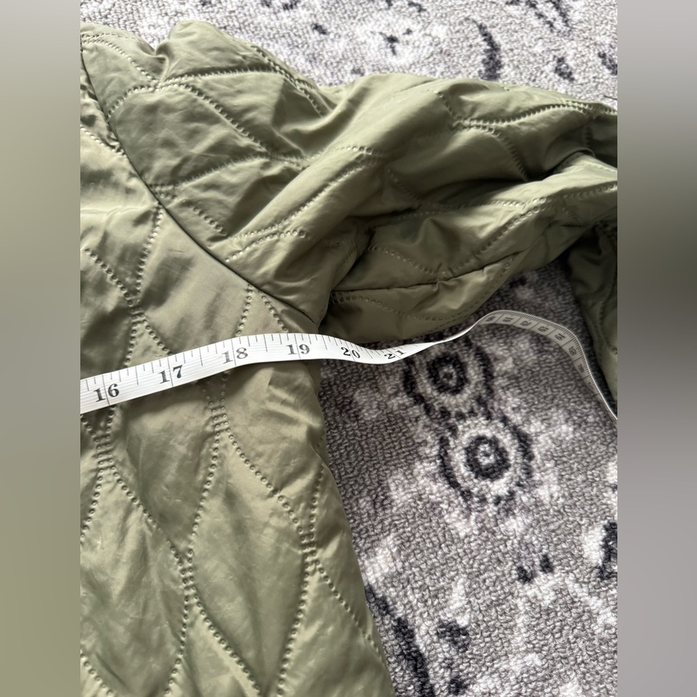 Women’s Vintage Nike Quilted Coat Jacket Size M 8-10 Green and Blue - Picture 10 of 11